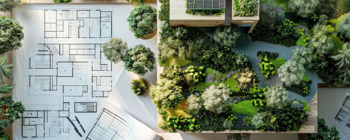 Landscape Architecture with Top Garden